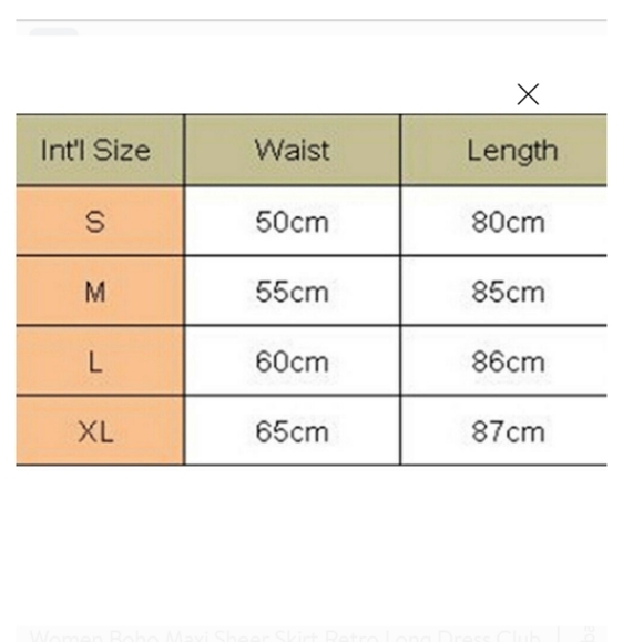 Boho Beach Maxi Skirt - Picture 5 of 6